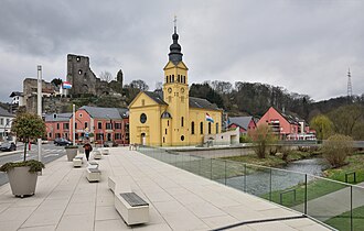 Vista panorámica del río Alzette a su paso por la capital de Luxemburgo.