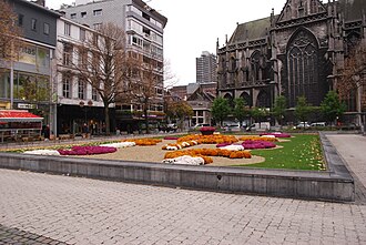 Plaza de la catedral en Lieja