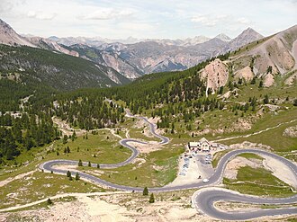 Mapa y datos generales del paso de montaña Col d'Izoard