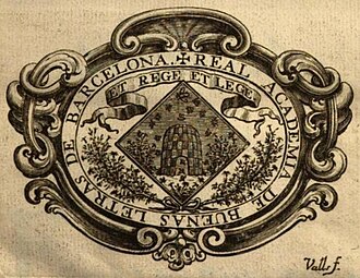 Emblema de la Real Academia de las Buenas Letras de Barcelona