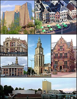 Vista histórica de la ciudad de Groninga