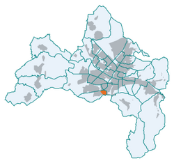 Mapa de ubicación de Vauban