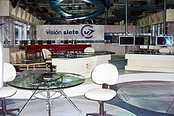 Estudio de televisión de un noticiero