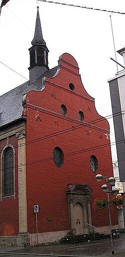 La Iglesia de San Sebastián en el centro de Neuss