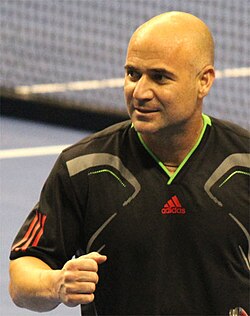 Fotografía de Andre Agassi en 2011