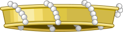 Corona española de descendiente de barón