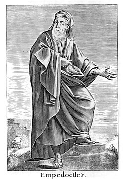 Retrato clásico de Empédocles de Agrigento