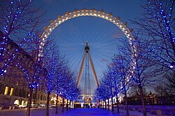 London Eye al crepúsculo