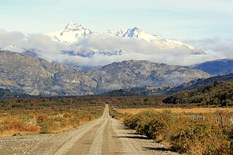 Carretera Austral en el sector Leones