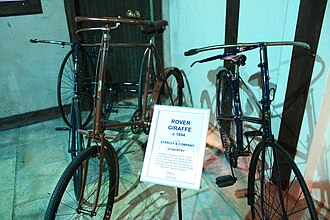 Bicicleta Rover modelo jirafa de 1894