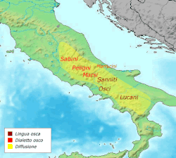 Mapa histórico de los pueblos oscos