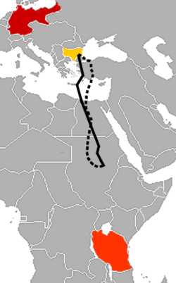 Mapa de recorrido del LZ-104