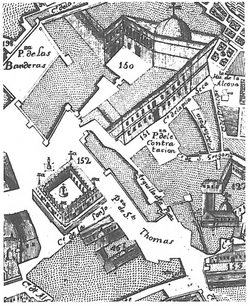 Detalle del plano de Sevilla de 1771