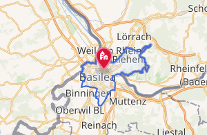 Mapa detallado del Cantón de Basilea-Ciudad