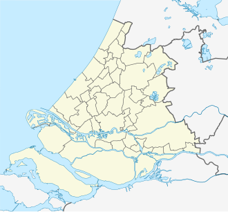 Mapa de ubicación de Gorcum en Holanda Meridional
