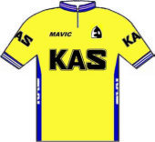 Detalle del maillot del equipo KAS