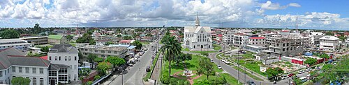 Vista urbana de Georgetown, Guyana