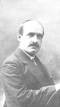 Ilustración de Ortega y Gasset en la revista Nuevo Mundo en 1920