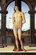 Representación de San Sebastián por Perugino
