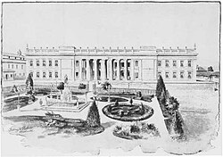 Aspecto histórico del Capitolio Nacional de Colombia en 1893