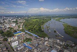 Vista panorámica del entorno geográfico de Barrancabermeja
