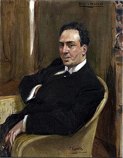 Retrato de Antonio Machado por Joaquín Sorolla
