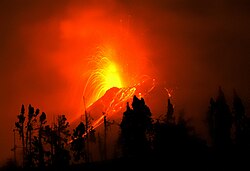 Erupción del volcán Tungurahua