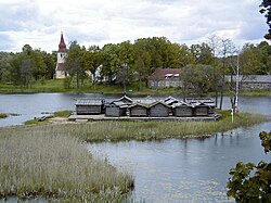 Sitio arqueológico en el lago Āraiši