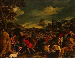 La multiplicación de los panes y los peces, óleo sobre lienzo conservado en el Museo del Hermitage de San Petersburgo.