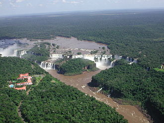 Vista aérea de las Cataratas del Iguazú