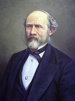 Lewis Henry Morgan retratado formalmente en su madurez intelectual.