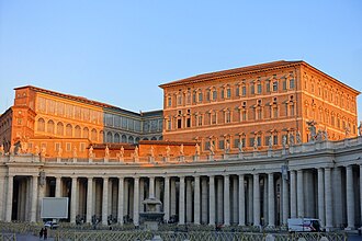 Fotografía del complejo del Palacio Apostólico