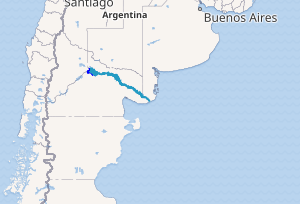 Mapa de localización geográfica del Río Negro