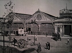 Imagen histórica vinculada al desarrollo del entorno ferroviario barcelonés