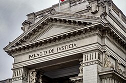 Fachada del Palacio de Justicia de Lima