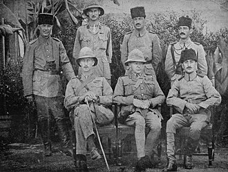 Retrato de Charles Townshend y Halil Kut tras la rendición