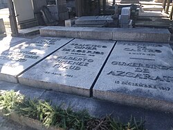 Tumbas en el Cementerio Civil de Madrid.