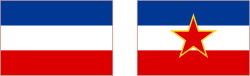 Bandera histórica de Yugoslavia