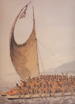 Encuentro histórico entre el rey Kalaniʻōpuʻu y James Cook
