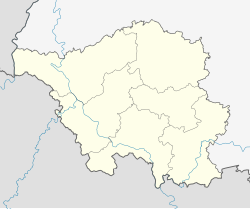 Mapa de ubicación de Sarrebruck en el estado del Sarre