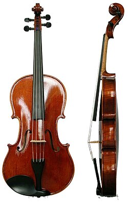 Representación de una viola clásica