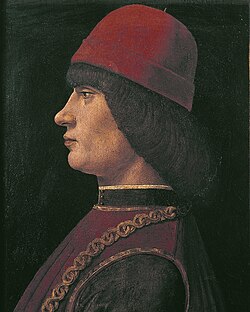 Retrato de Giovanni Pico della Mirandola conservado en la Accademia Carrara de Bérgamo.