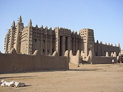 Edificios históricos en Djenné