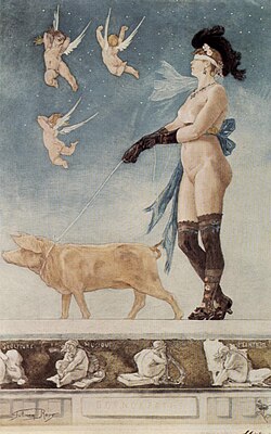 Pornocratés, aguafuerte y aguatinta de 1878