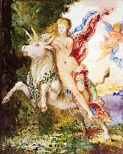 Europa y el toro de Gustave Moreau