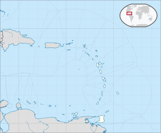 Localización geográfica de las Antillas Menores