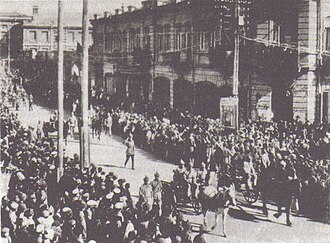 Ejército Rojo entrando en Ereván