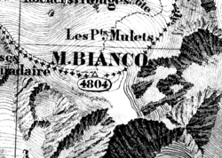 Carta topográfica del Atlas Sardo de 1869