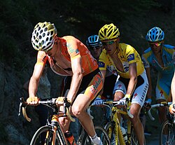 Samuel Sánchez, Andy Schleck y Alberto Contador