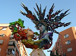 Hoguera artística en la Comunidad Valenciana